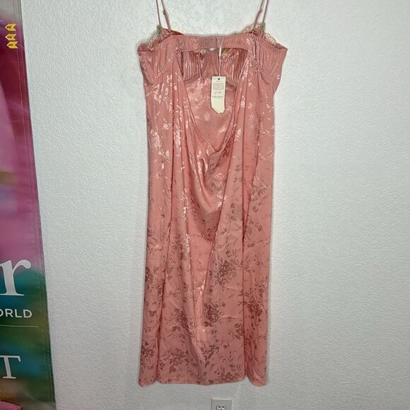 NWT FOR LOVE & LEMONS Lola Midi Dress Blush Pink XL - Picture 6 of 11